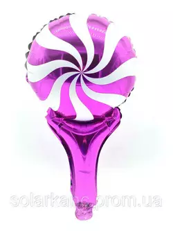 Куля фольгована "Lollipop" фіолетова (1/3000/50, 28 см.)