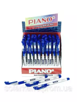 Ручка масляна "Piano PT-195C classik" синий цвет (2008-6) 1/2400/50