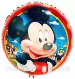 Куля фольгованна МІККИ "Mickey Mouse" (9036-27, 1/5000/50, 45 см. Діаметр)