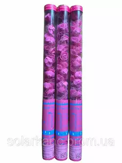 Хлопавка пневматична з трояндами темно-рожевий колір,60 см (3025-11, 1/72/12)