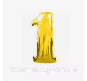 Куля фольгована цифри "Єдина" золота (8024-7-1, 1/1500/25, 1 метр)