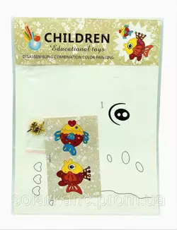 Розмальовка дитяча "Children" з картону фігури мікс, у 3D, 24*33 см (3002-1, 1/800/12)