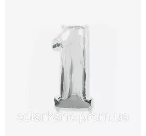 Куля фольгована цифри "Єдина" срібло (1/1500/25, 1 метр)