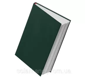 Щоденник датований А5 в линію темно зелен Linhg 176 арк папір білий