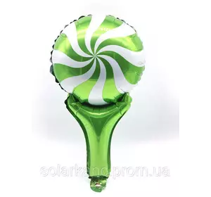 Куля фольгована Camis "Lollipop" зелена 30617 (1/50/10, 28 см.)
