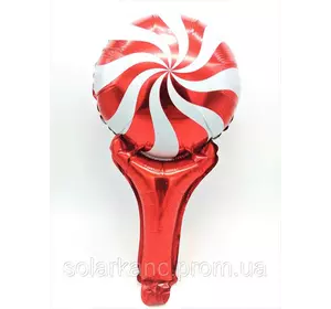 Куля фольгована "Lollipop" червона (1/3000/50, 28 см.)